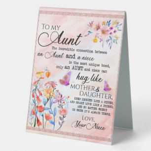 To My Aunt Gift, Butterfly Gift From Niece