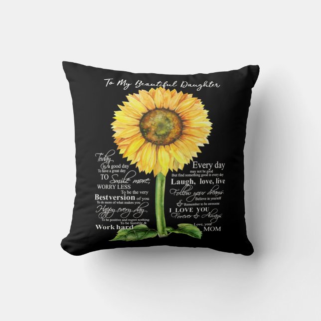 To My Beatiful Daughter Cushion (Front)