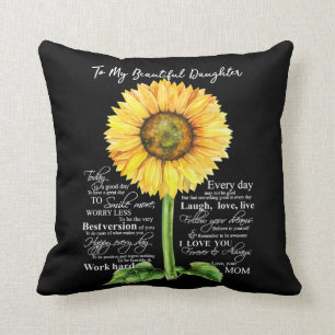 To My Beatiful Daughter Cushion