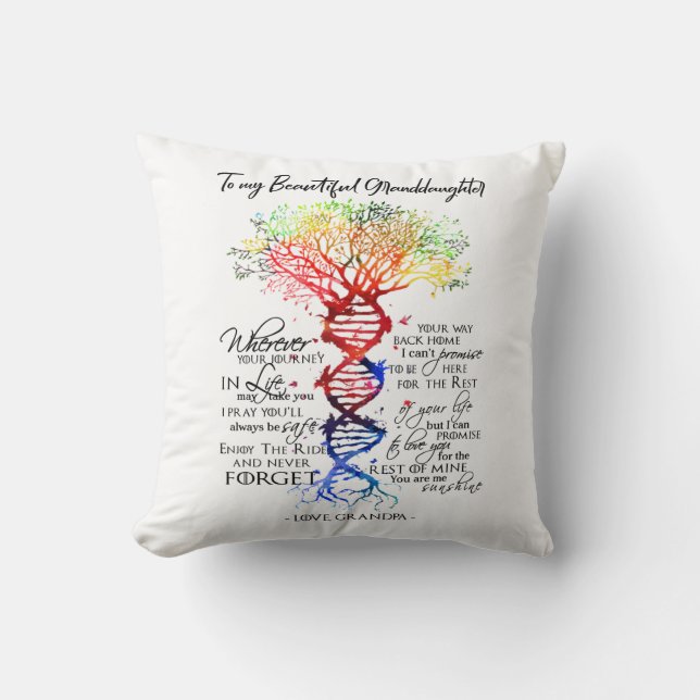 To My Beautiful Granddaughter Cushion (Front)