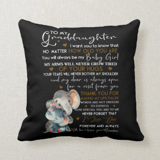 To My Beautiful Granddaughter Cushion