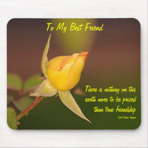 To My Best Friend Friendship Mousepad