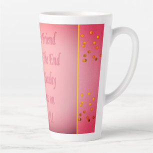 To My Best Friend pale cherry red design   Coffee  Latte Mug
