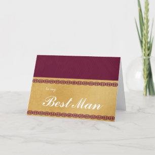 to my Best Man Thank You Card