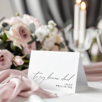 "To My Bonus Dad On My Wedding Day" Message Card