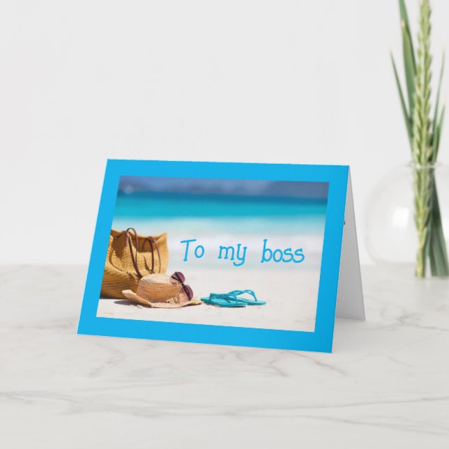 **TO MY BOSS** YOU DESERVE A "GREAT BIRTHDAY" CARD (Front)