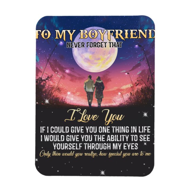 To My Boyfriend I Love You Magnet (Vertical)