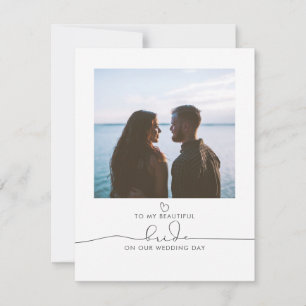 To My Bride On Our Wedding Day Photo Message