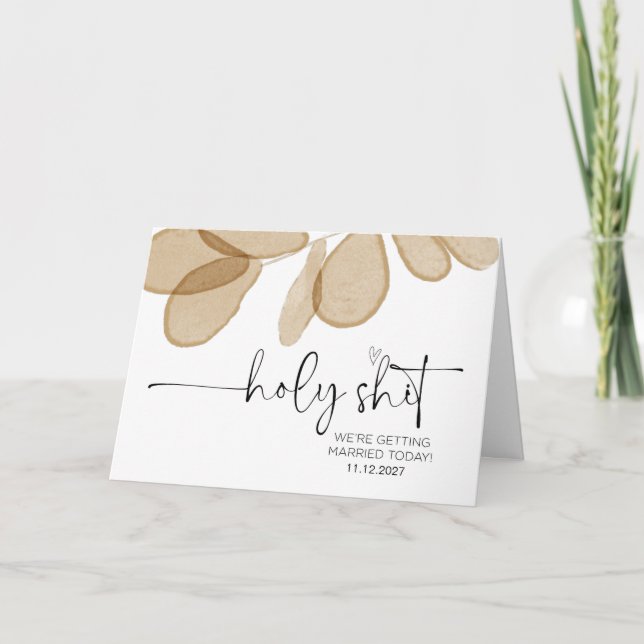 To My Bride Wife Groom Wedding Day Getting Married Card (Front)