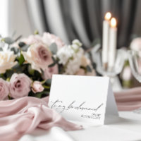 "To My Bridesmaid On My Wedding Day" Message Card