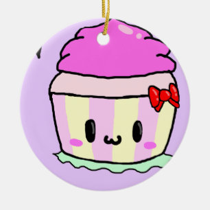 TO MY CUPCACK FOR CHRISTMAS CERAMIC TREE DECORATION