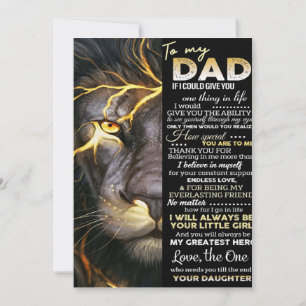 To my dad   Adorable Letter   Lovely Gift Holiday Card