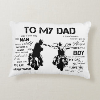 To My Dad Decorative Cushion
