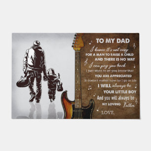 To My Dad Doormat, Love Quotes To Dad Doormat