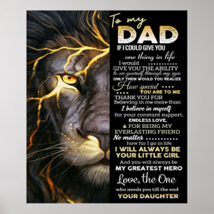 To my dad   funny quotes for daddy poster
