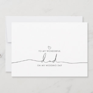 To My Dad Wedding Morning Cute Message