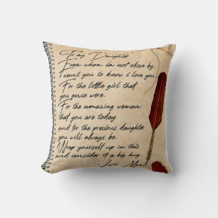 To My Daughter Birthday Gift, Cute Mum Baby Gift Cushion