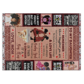 To My Daughter Birthday Gift, Cute Mum Baby Gift Cutting Board