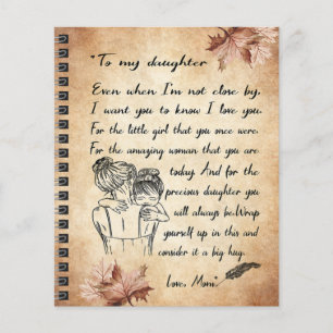 To My Daughter Birthday Gift, Cute Mum Baby Gift Flyer