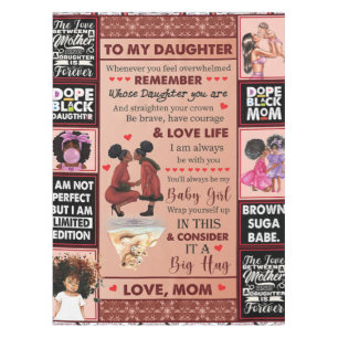 To My Daughter Birthday Gift, Cute Mum Baby Gift Tablecloth