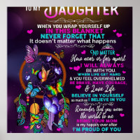 To My Daughter Butterflies Gift, Daughter Birthday