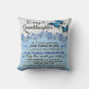 To My Daughter Butterfly Gift, Daughter Birthday Cushion