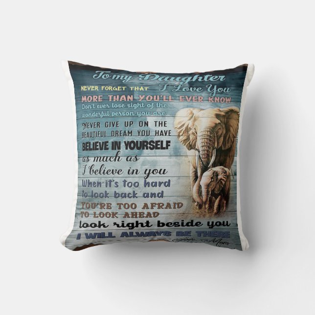 TO MY DAUGHTER | Cool Gift For Your Girl Cushion (Front)