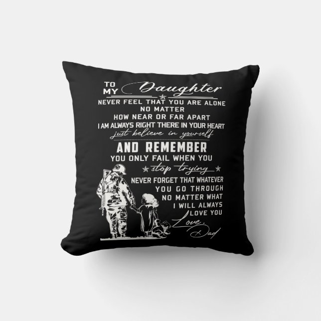 To My Daughter Cushion (Front)