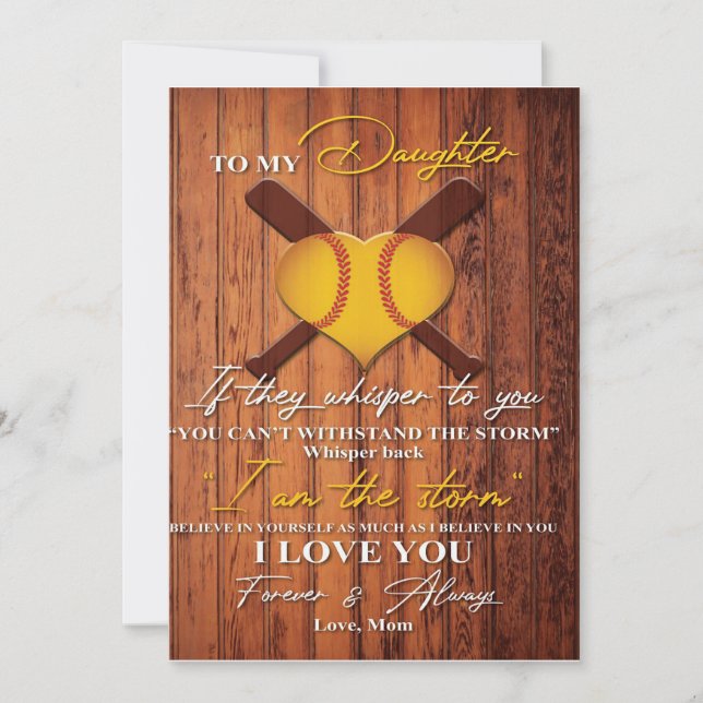 To My Daughter | Cute To My Daughter Gift Holiday Card (Front)