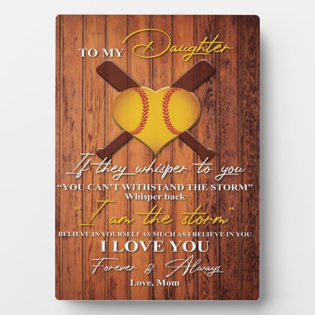 To My Daughter | Cute To My Daughter Gift Plaque (Front)