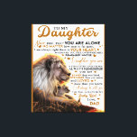 To My Daughter, Daughter Birthday Gift, Baby Girl Canvas Print<br><div class="desc">To My Daughter,  Daughter Birthday Gift,  Baby Girl</div>
