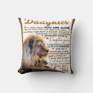 To My Daughter, Daughter Birthday Gift, Baby Girl Cushion