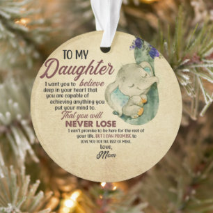 To my daughter from mum ornament