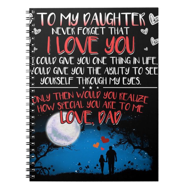 To My Daughter Gift | Best Family Gift Notebook (Front)