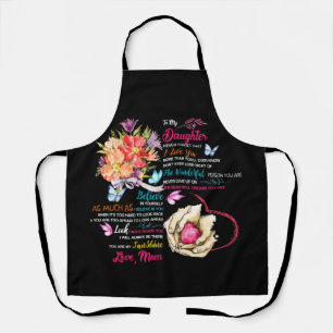 To My Daughter Gift From Mom Matching Family Apron