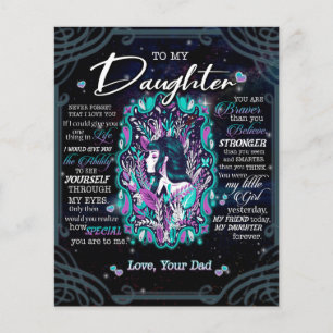 To My Daughter Gift, Letter To Daughter From Dad Flyer