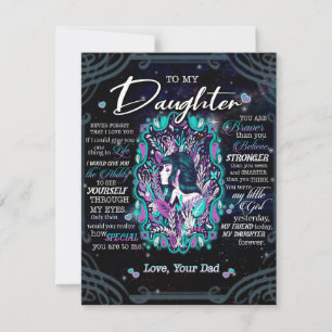 To My Daughter Gift, Letter To Daughter From Dad Invitation