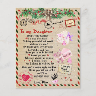 To My Daughter Gift, Love Letter Daughter And Mom Flyer