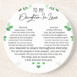 To my daughter -in-law coaster