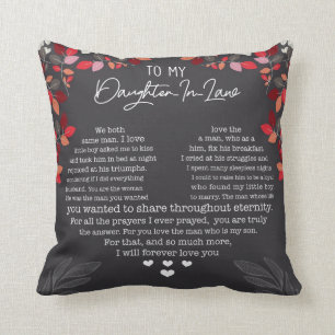 To my daughter in law  cushion
