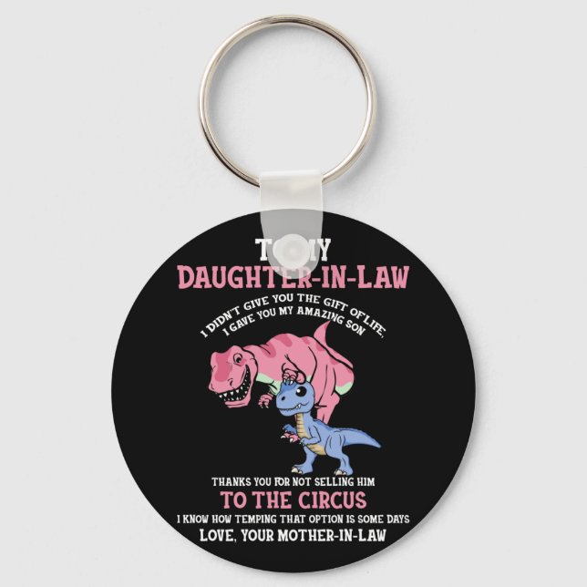 To My Daughter-in-law Key Ring (Front)