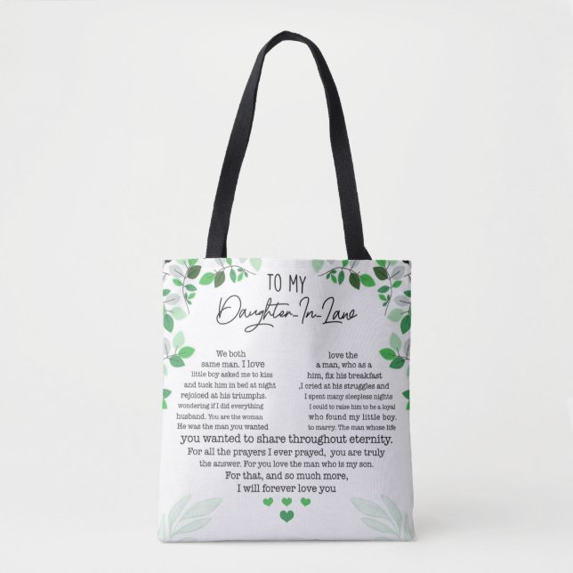 To my daughter in law Tote Bag (Front)