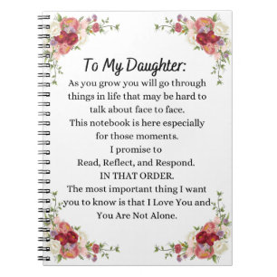 To My Daughter Notebook