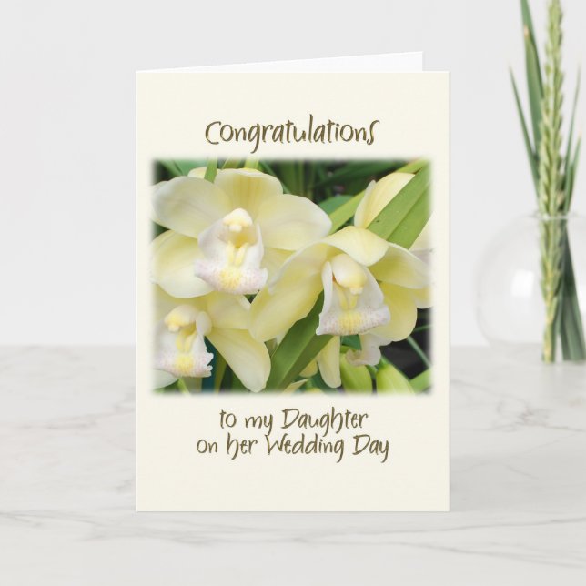 To my daughter on her wedding day card (Front)