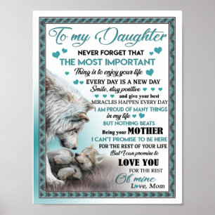 To my daughter poster