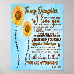To my daughter   Special letter to my daughter Poster