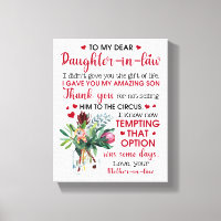 To My Dear Daughter In Law