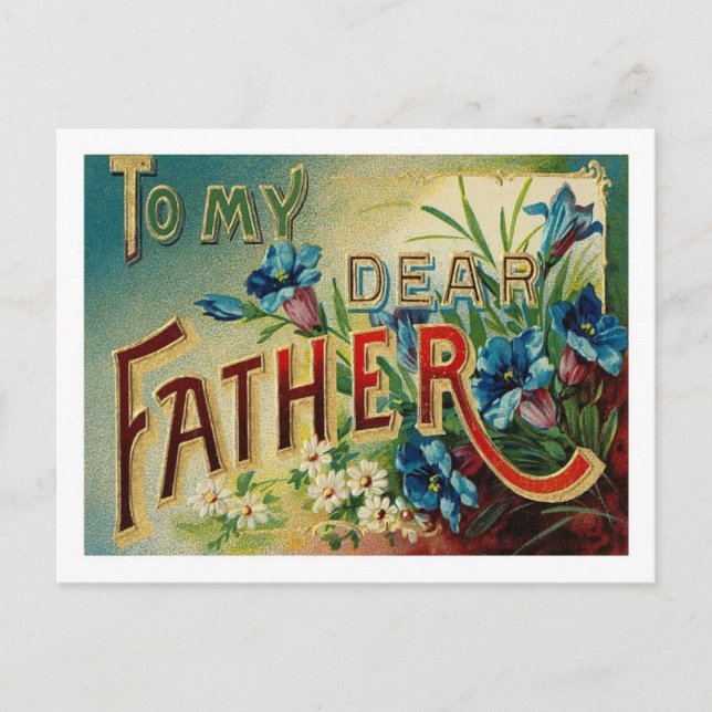 To My Dear Father - Postcard (Front)