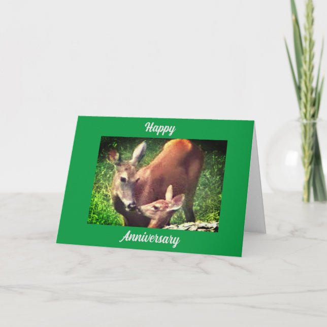 TO "MY DEAR" ON "OUR ANNIVERSARY" CARD (Front)