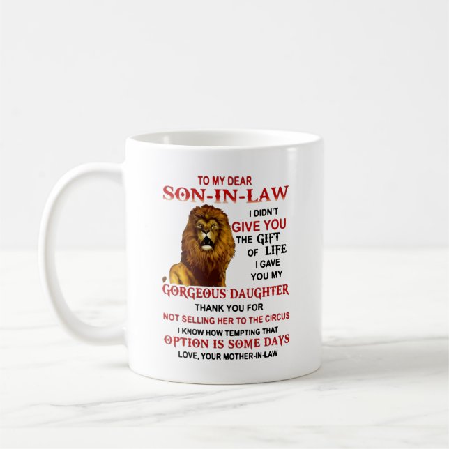 To my dear Son-in-law Coffee Mug (Left)